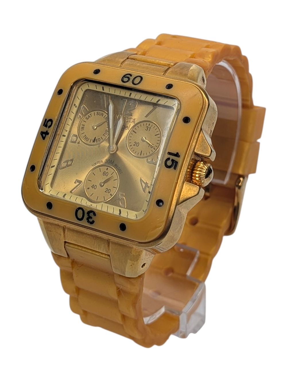 Invicta Angel Lady Women’s GoldenWatch Square Silicone Strap Model 1309